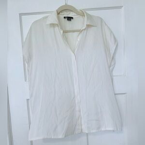 Vince Cream Short Sleeve Shirt